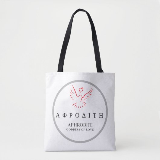 Aphrodite griechische Göttin von Liebe Dove Design Tasche (Vorderseite)