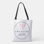 Aphrodite griechische Göttin von Liebe Dove Design Tasche (Rückseite)
