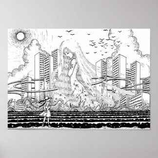 Aphrodite, in der Stadt geboren. Poster