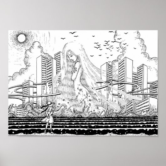 Aphrodite, in der Stadt geboren. Poster (Vorne)