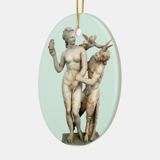 Aphrodite, Pan und Eros Keramikornament (Links)