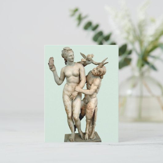 Aphrodite, Pan und Eros Postkarte (Stehend Vorderseite)