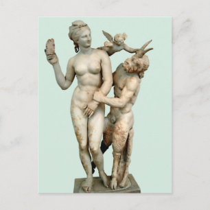 Aphrodite, Pan und Eros Postkarte