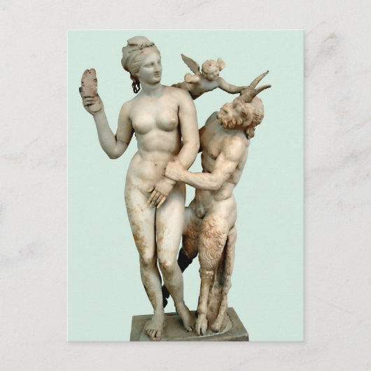 Aphrodite, Pan und Eros Postkarte (Vorderseite)