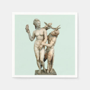 Aphrodite, Pan und Eros Serviette