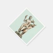 Aphrodite, Pan und Eros Serviette (Ecke)