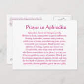 Aphrodite Postkarte (Vorne/Hinten)