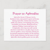 Aphrodite Postkarte (Vorderseite)