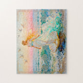 Aphrodite Rising from Seashell at the Ocean Shore Puzzle (Vertikal)