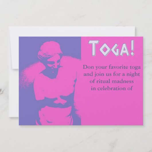 Aphrodite Toga Einladung (Vorderseite)
