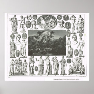 Aphrodite und andere Götter und Göttinnen Poster