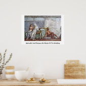 Aphrodite und Dionysos vom Meister der Hochzeit Poster (Küche)