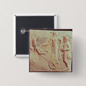 Aphrodite und Hermes, die auf einen Chariot fahren Button (Vorne & Hinten)