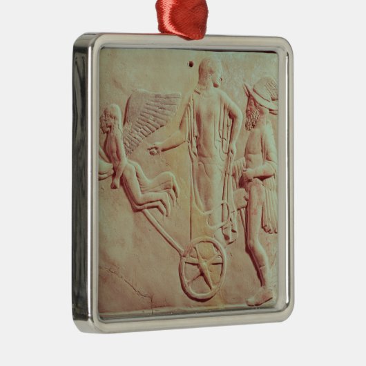 Aphrodite und Hermes, die auf einen Chariot fahren Silbernes Ornament (Rechts)