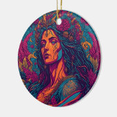 Aphrodites Embrace: Göttin der Liebe Keramik Ornament (Links)