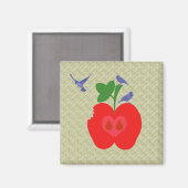 Api-Apfel Magnet (Vorderseite/Rückseite)