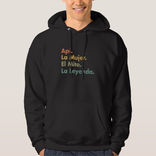 Api La Mujer El Mito La Leyenda (auf Spanisch) Viv Hoodie (Vorderseite)