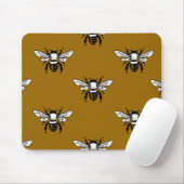 API Mellifera Honigbienen-Muster Mousepad (Mit Mouse)
