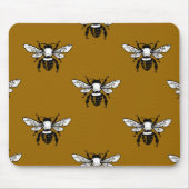 API Mellifera Honigbienen-Muster Mousepad (Vorne)