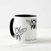 API Mellifera Honigbienen-Tasse Tasse (Vorderseite Links)