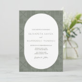 Apia Wedding Einladung (Stehend Vorderseite)