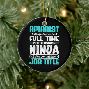 Apiarist Beekeeping job Apiary Career Keramik Ornament