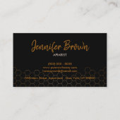 Apiaristin aus reinem Honig Visitenkarte (Rückseite)