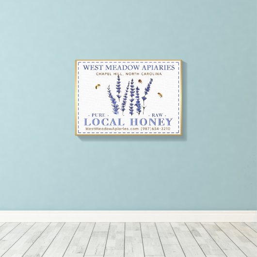 Apiary 3D Leinwand Local Raw Honey Gold Frame Blum (Insitu (Holzboden))