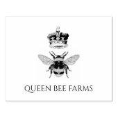 Apiary Bee and Crown Gummistempel (Prägung)