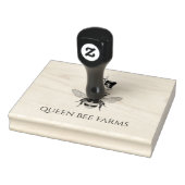 Apiary Bee and Crown Gummistempel (Stempel)
