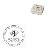 Apiary BeesWachskandle Briefmarke mit Heraldic Bee Gummistempel (Stempel)