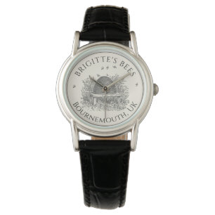 Apiary Business Beekeeper Wristwatch Ivory Skep Armbanduhr