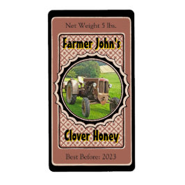 Apiary Foto Diamond Custom Honey Jar Labels Adressaufkleber