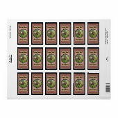 Apiary Foto Diamond Custom Honey Jar Labels Adressaufkleber (Vorne)