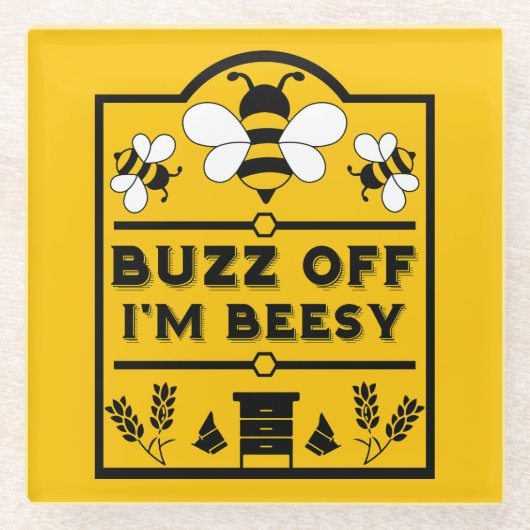 Apiary Honey Bauer Glasuntersetzer (Vorderseite)