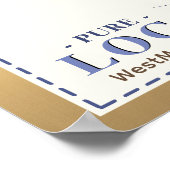 Apiary Name Farmer's Market Gold Local Honey Poster (Ecke)