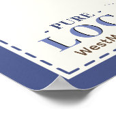 Apiary Name Farmer's Market Local Honey Poster (Ecke)