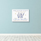 Apiary Name Farmer's Market Local Honey Sign Bee Leinwanddruck (Insitu (Holzboden))