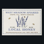 Apiary Name Farmer's Market Sign Local Honey Künstlicher Leinwanddruck<br><div class="desc">Diese große Leinwand ist eine leichte und elegante Art, Ihren Namen auf dem Bauernmarkt oder auf der Messe zu präsentieren, um die Aufmerksamkeit der Honigsuchenden zu erlangen. Es macht es auch für interessierte Anwender einfach, ein Foto Ihrer Kontaktdaten zu schnappen, damit sie nach Ihnen suchen können und sich nach mehr...</div>