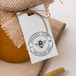 Apiary Rustic Round Honey Briefmarke Permastempel