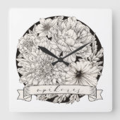 Apikores: Heretic/Rebel - Jüdischer Spaß Quadratische Wanduhr (Vorderseite)