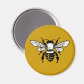 Apis Mellifera Honeybee Kühlschrankmagnet (Vorderseite/Rückseite)