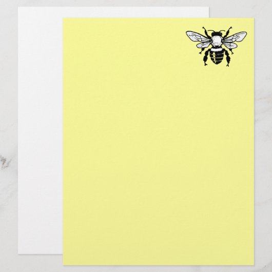 Apis Mellifera Honeybee Letterhead Paper 2 (Vorne/Hinten)