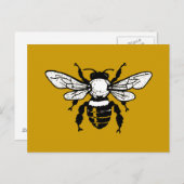 Apis Mellifera Honeybee Postcard Postkarte (Vorne/Hinten)