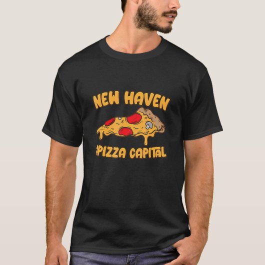 Apizza Ct Pizza Hauptstadt der World New Haven Co T-Shirt (Vorderseite)