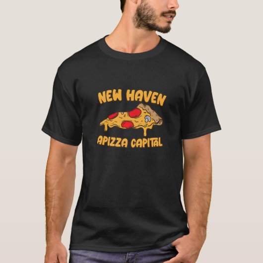 Apizza Ct Pizza Hauptstadt der World New Haven Con T-Shirt (Vorderseite)