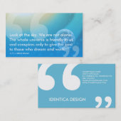 APJ Abdul Kalam Erfolgszitat Visitenkarte (Vorne/Hinten)