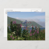 APL Crane im niederländischen Hafen, Alaska Postkarte (Vorne/Hinten)