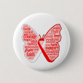 Aplastic Anämia Awareness Butterfly Ribbon Button (Vorderseite)