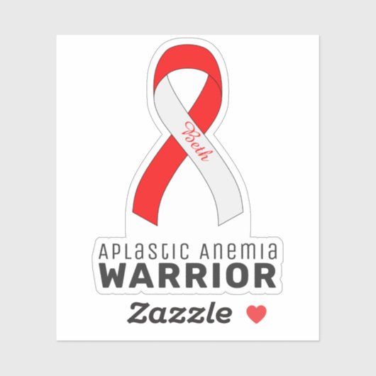 Aplastic Anämia Vinyl Sticker (Blatt)